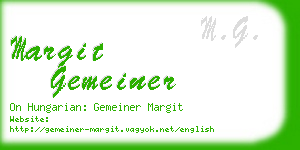 margit gemeiner business card